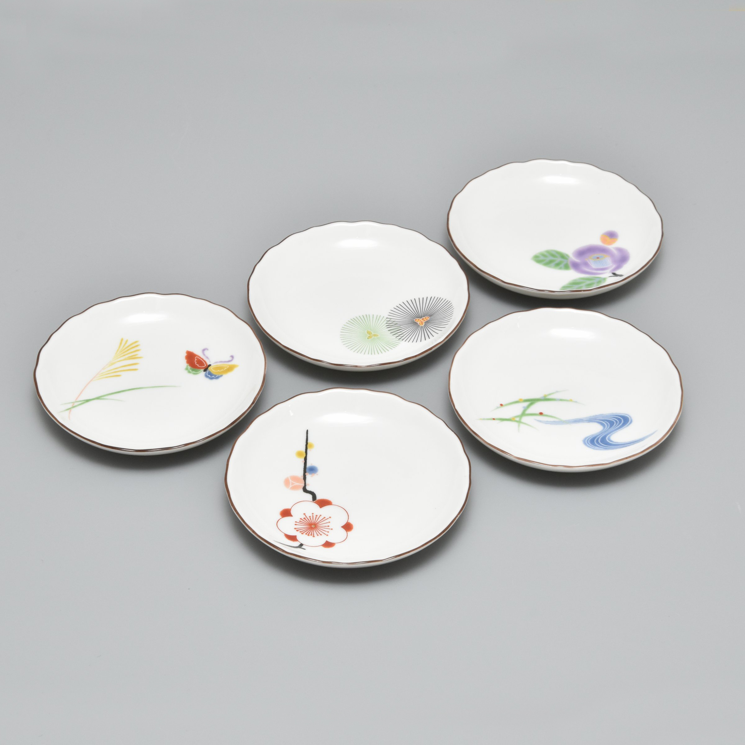 【はんなり】小皿5枚セット（径11cm）