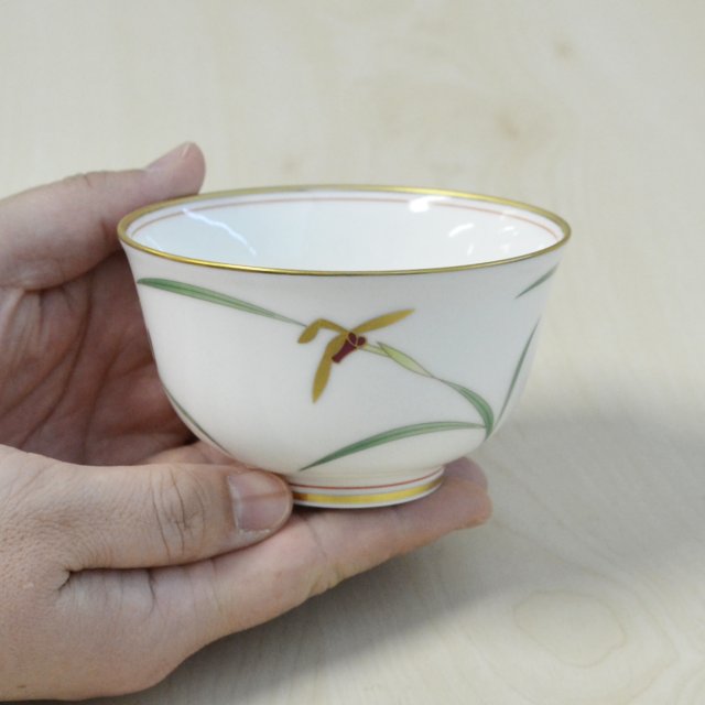 【グリーン金蘭】湯のみ５客セット *有田陶器市特別価格*4